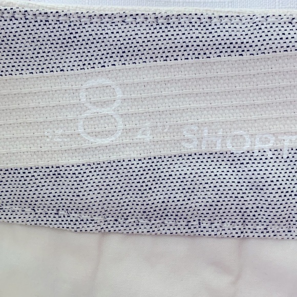 Loft Shorts 4”, Size 8, Ivory & Gray Striped. - Picture 4 of 5